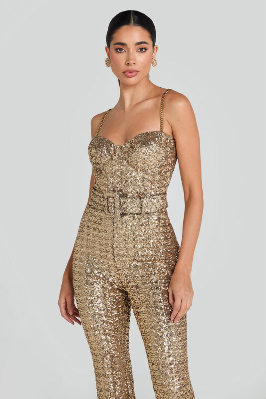 Valentina Gold Jumpsuit
